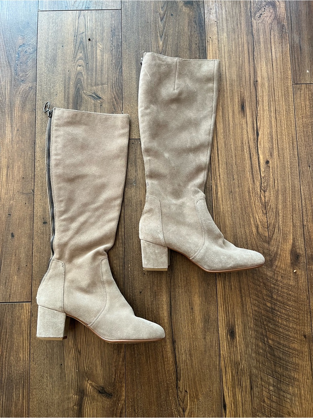 Steve Madden Suede Knee-High Block Heel Boots